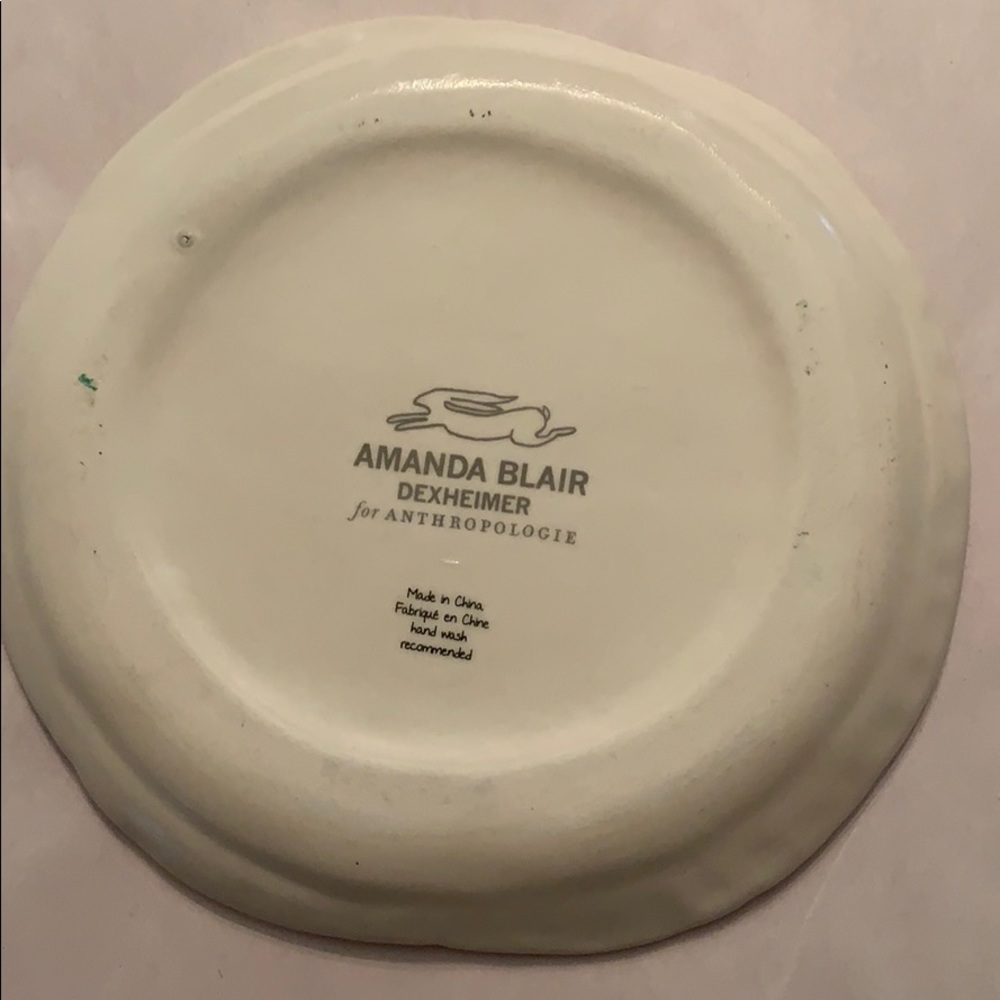 ANTHROPOLOGIE DESSERT PLATE-bird - Picture 2 of 2